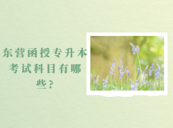 東營函授專升本考試科目有哪些?