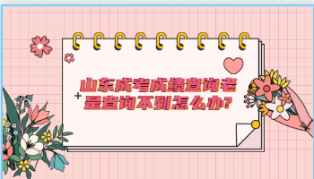 山東成考成績查詢老是查詢不到怎么辦