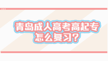 青島成人高考高起專怎么復習