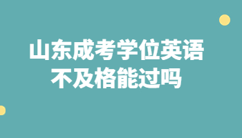 山東成考學位英語